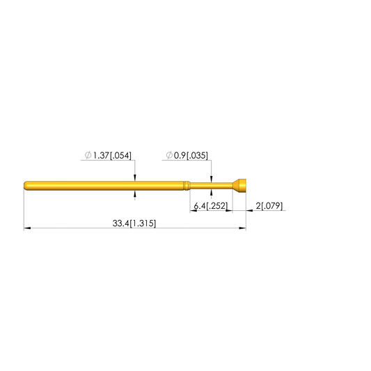 Ingun GKS-100 303 200 A 2000, Cupped Tip, 100mil