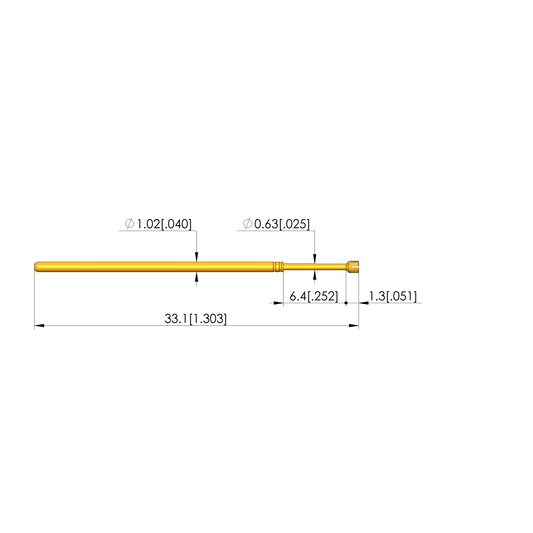 Ingun GKS-075 319 120 A 1000, Cupped Tip, 75mil
