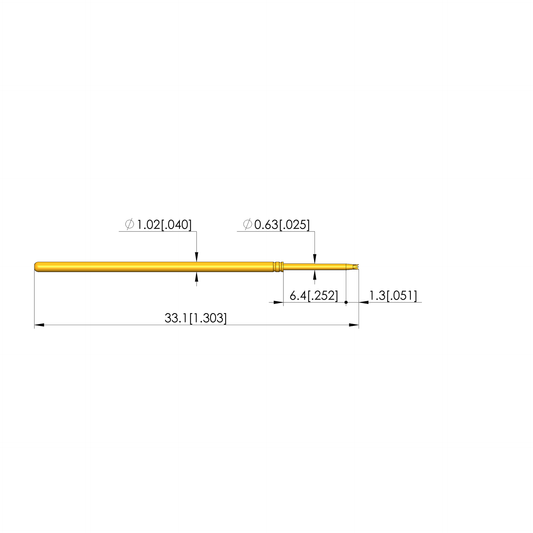 Ingun GKS-075 214 050 A 1000, Crown Tip, 75mil