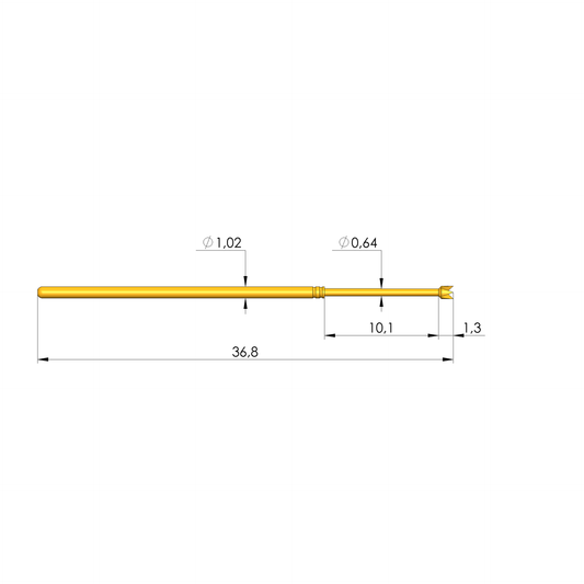 Ingun GKS-035 214 115 A 1200 Probe, Crown Tip, 75mil