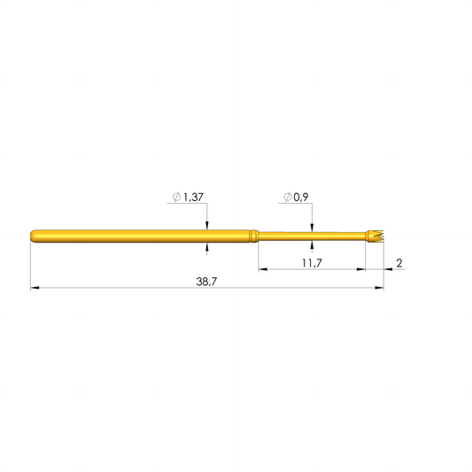 Ingun GKS-135 225 130 A 1500, Crown Tip, 100mil