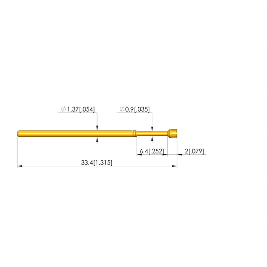 Ingun GKS-100 319 180 A 1000 Probe, Cupped Tip, 100mil