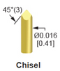 QA Tech 039-PRP1643S, Chisel Tip, 40mil