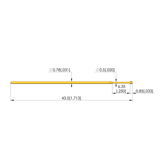 Ingun GKS-050 319 090 A 1500 Probe, Cupped Tip, 50mil