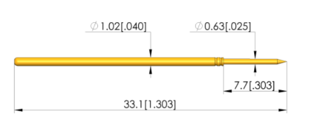 Ingun GKS-075 201 064 A 0600, Needle Tip, 75mil