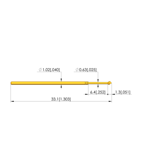 Ingun GKS-075 207 120 A 2000 Probe, Chisel Tip, 75mil