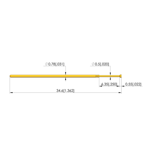 Ingun GKS-550 303 090 A 1500, Cupped Tip, 50mil