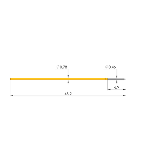 Ingun E-050 270 026 E 2000 Probe, Needle Tip, 50mil