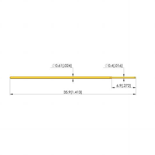 Ingun GKS-040 214 040 A 0800 Test Probe, Crown Tip, 40mil