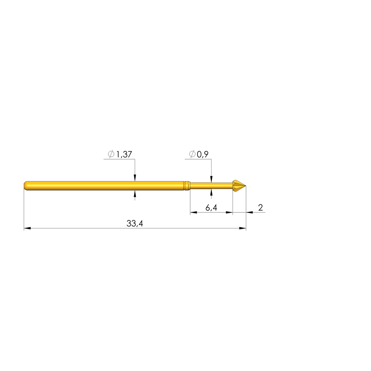 Ingun GKS-100 217 170 A 1500, Star Tip, 100mil