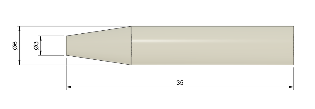 Pressure Pin, 35mm Long, 3mm Tip